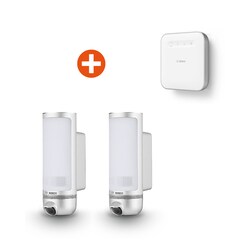 Bosch Smart Home Starter Set Outdoor Sicherheit, 2 x Au&szlig;enkamera &amp;amp; Controller