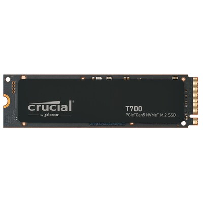 PC 70 günstig Kaufen-Crucial T700 NVMe SSD 1 TB M.2 2280 PCIe 5.0. Crucial T700 NVMe SSD 1 TB M.2 2280 PCIe 5.0 <![CDATA[• 1 TB - 3,8 mm Bauhöhe • M.2 2280 Card, PCIe 5.0 • Maximale Lese-/Schreibgeschwindigkeit: 11700 MB/s / 9.500 MB/s • Performance: Perfekt für Mul
