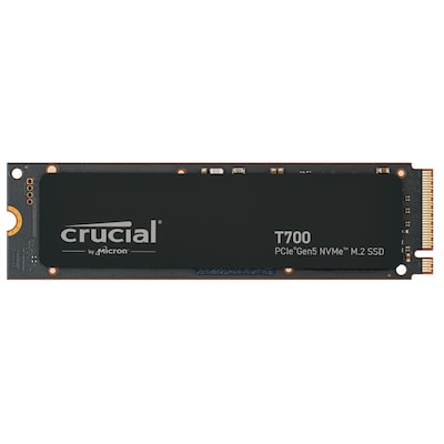Perfekt günstig Kaufen-Crucial T700 NVMe SSD 1 TB M.2 2280 PCIe 5.0. Crucial T700 NVMe SSD 1 TB M.2 2280 PCIe 5.0 <![CDATA[• 1 TB - 3,8 mm Bauhöhe • M.2 2280 Card, PCIe 5.0 • Maximale Lese-/Schreibgeschwindigkeit: 11700 MB/s / 9.500 MB/s • Performance: Perfekt für Mul
