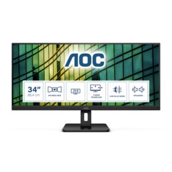 AOC Q34E2A 86,4cm (34&quot;) UWHD IPS Office Monitor HDMI/DP 4ms 75Hz Lautsprecher