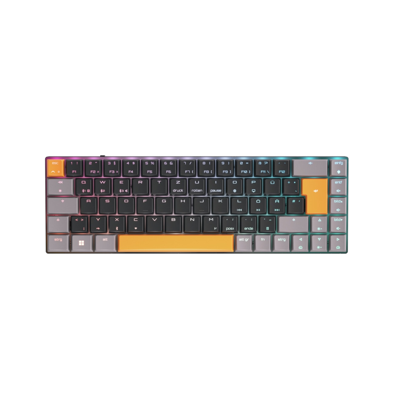 Cherry MX-LP 2.1 Compact Tastatur kabelgebunden / kabellos, Schwarz