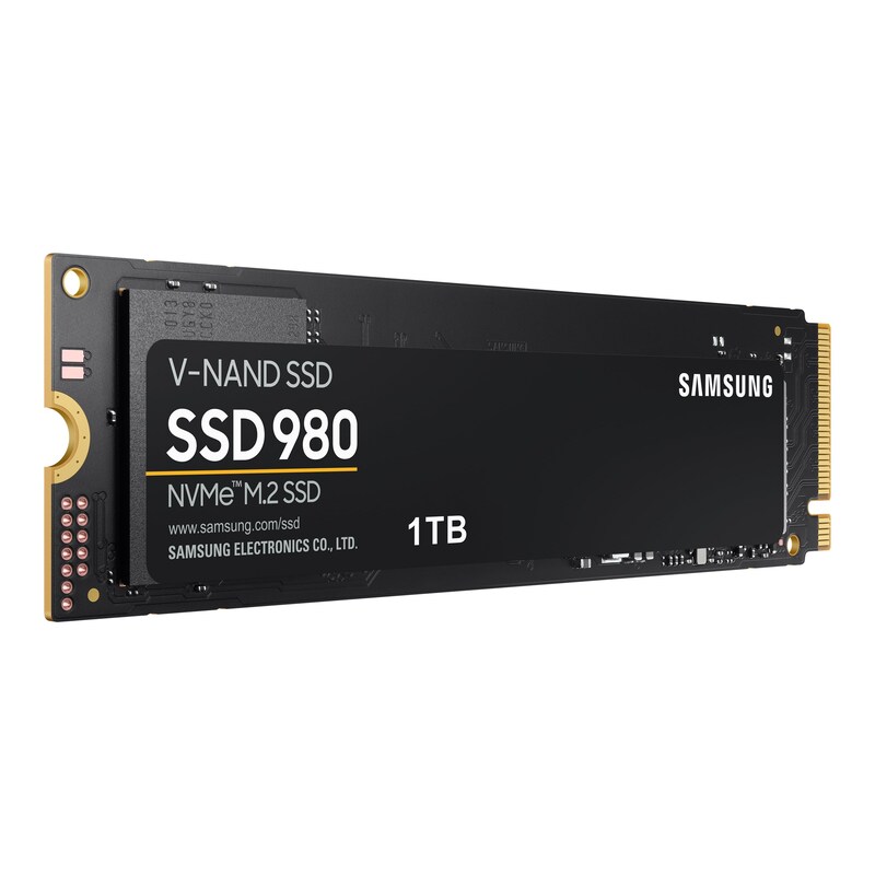 Samsung 980 Interne NVMe SSD 1 TB M.2 2280 PCIe 3.0 V-NAND TLC