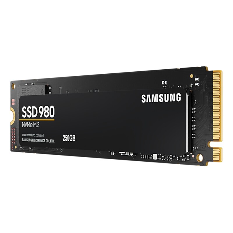 am PC günstig Kaufen-Samsung 980 Interne NVMe SSD 250 GB M.2 2280 PCIe 3.0 V-NAND TLC. Samsung 980 Interne NVMe SSD 250 GB M.2 2280 PCIe 3.0 V-NAND TLC <![CDATA[• 250 GB - 2,38 mm Bauhöhe • M.2 2280 Card, M.2 • Maximale Lese-/Schreibgeschwindigkeit: 2900 MB/s / 1300 MB/s • Ma