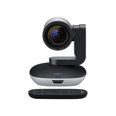 Bild am günstig Kaufen-Logitech PTZ Pro 2 Videokamera mit HD-1080p + Schwenk-, Neige- und Zoom-Funktion. Logitech PTZ Pro 2 Videokamera mit HD-1080p + Schwenk-, Neige- und Zoom-Funktion <![CDATA[• HD-Videoqualität in 1080p mit 30 Bildern pro Sekunde • 90°-Sichtfeld mit me