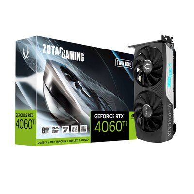 CD R günstig Kaufen-ZOTAC GAMING GeForce RTX 4060Ti TwinEdge 8GB GDDR6X Grafikkarte 3xDP/HDMI. ZOTAC GAMING GeForce RTX 4060Ti TwinEdge 8GB GDDR6X Grafikkarte 3xDP/HDMI <![CDATA[• NVIDIA GeForce RTX 4060Ti Ada Lovelace mit DLSS 3 • 8GB GDDR6X-RAM (128bit Speicherinterfac