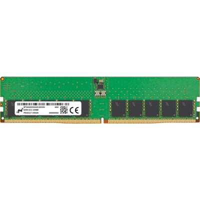 Image of 32GB (1x32GB) MICRON UDIMM DDR5-4800, CL40, ECC, dual ranked x8