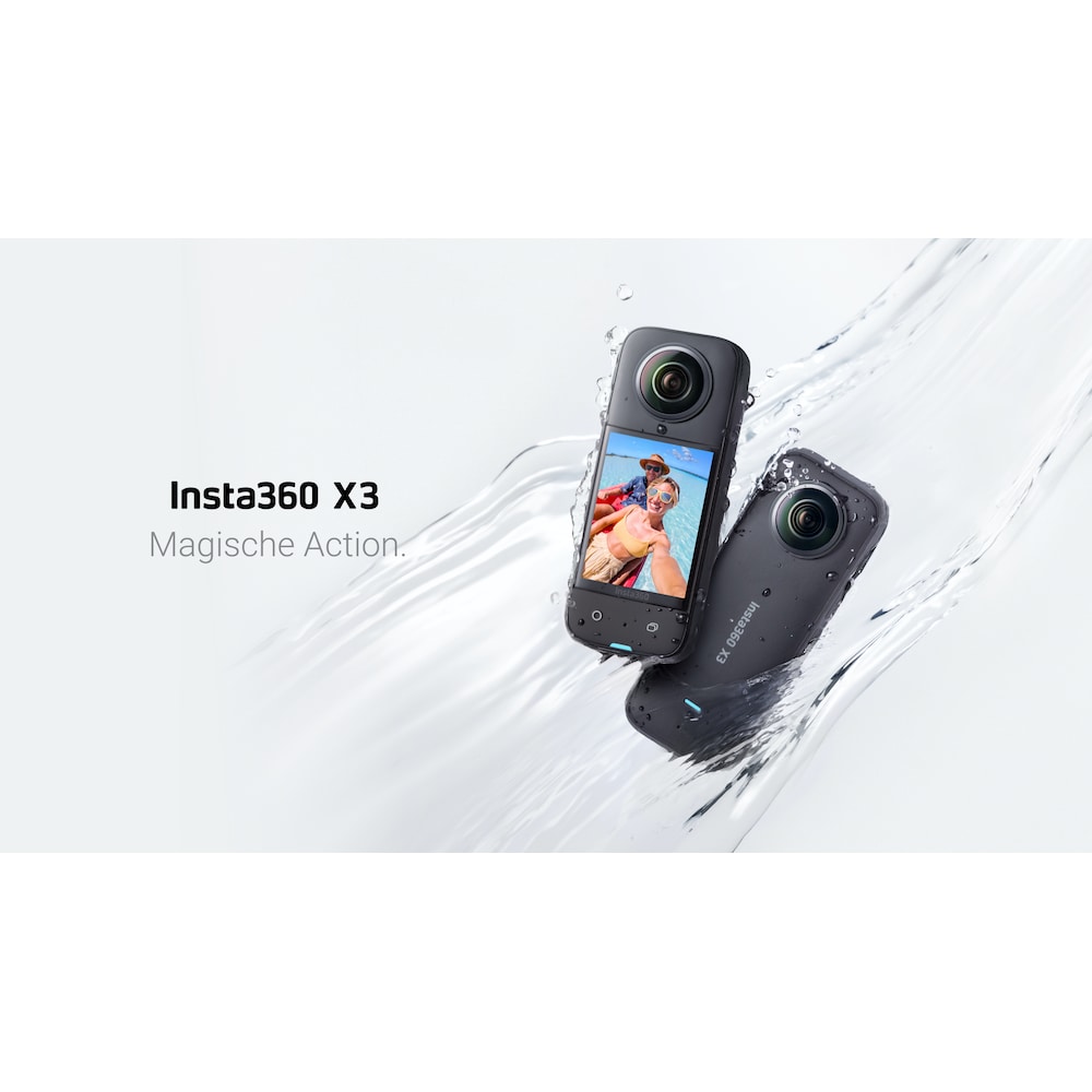 Insta360 ONE X3 360-Grad-Action-Kamera schwarz