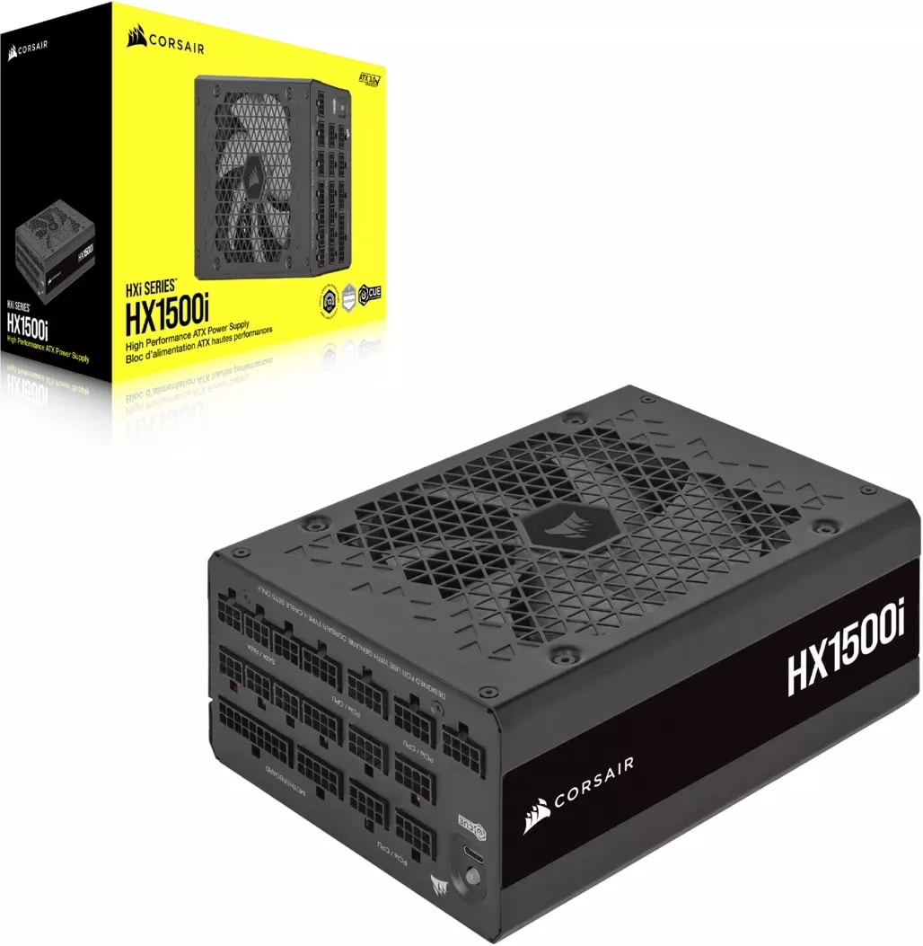 Corsair HX1500i 1500 Watt Netzteil 80+Titanium ATX3.0 PCIe5.0 140mm