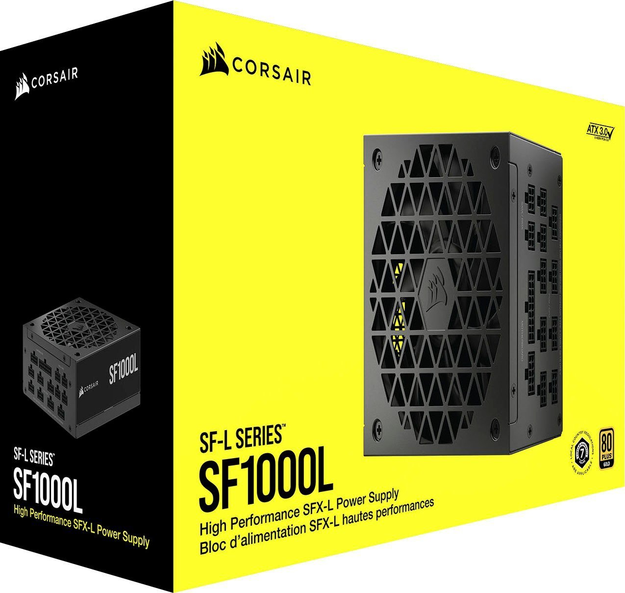 Corsair SF-L Series SF1000L 1000W Netzteil 80+ Gold ATX3.0 PCIe5.0 vollmodular