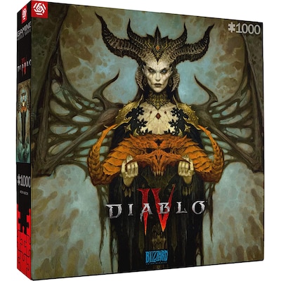 Puzzle günstig Kaufen-1000 Teile Puzzle Diablo IV Lilith. 1000 Teile Puzzle Diablo IV Lilith <![CDATA[• Puzzle • 1000 Teile • Größe des zusammengesetzten Puzzles: 68,3 x 48 cm • Abmessungen der Schachtel: 26 x 26 x 6 cm]]>. 