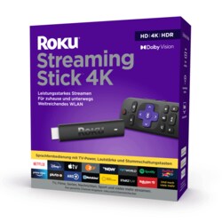 Roku Streaming Stick 4K | HD/4K/HDR Streaming-Media-Player