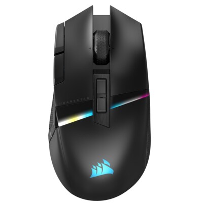 wir zu günstig Kaufen-CORSAIR DARKSTAR Wireless MMO/MOBA Gaming-Maus. CORSAIR DARKSTAR Wireless MMO/MOBA Gaming-Maus <![CDATA[• Anwendungsbereich: Gaming, 15 Tasten • Nutzung mit & ohne Kabel • Sensortechnologie: Optisch (26.000 dpi) • Schwarz, 96g, 43,6 mm x 67,9 mm x