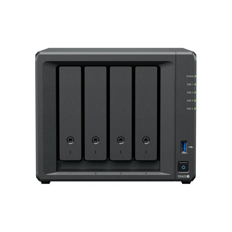 Synology DS423+ NAS System 4-Bay 24 TB inkl. 4x 6 TB Synology HDD HAT3300-6T