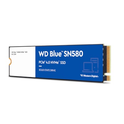 CARD günstig Kaufen-WD Blue SN580 NVMe SSD 1 TB M.2 2280 PCIe 4.0. WD Blue SN580 NVMe SSD 1 TB M.2 2280 PCIe 4.0 <![CDATA[• 1 TB - 2,38 mm Bauhöhe • M.2 2280 Card, PCIe 4.0 • Maximale Lese-/Schreibgeschwindigkeit: 4150 MB/s / 4150 MB/s • Mainstream: Sehr gutes Preis