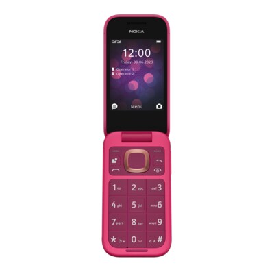 Bluetooth/Wifi günstig Kaufen-Nokia 2660 Flip 4G Dual-Sim pop pink. Nokia 2660 Flip 4G Dual-Sim pop pink <![CDATA[• Display Größe: 2,8 in • Rückkamera: 0,3 MP • Bluetooth: 4.2 • 4G-Funktionalität • Farbe: pink Welcome to the flip side]]>. 