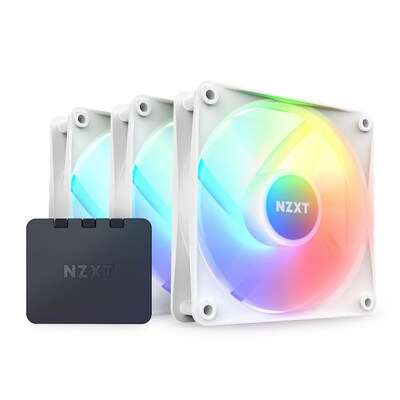 NZXT F120 RGB Core Gehäuselüfter 120mm Weiß 3er Pack