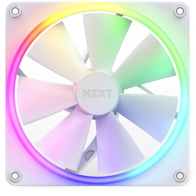 50 800 günstig Kaufen-NZXT F140 RGB Gehäuselüfter 140mm Weiß. NZXT F140 RGB Gehäuselüfter 140mm Weiß <![CDATA[• 140x140x26mm Lüfter mit RGB • Fördervolumen: 42,22 - 152,03 m³/h, Geräuschemission: 20 - 32,5 dBA • 500 - 1.800 U/Min • hyd