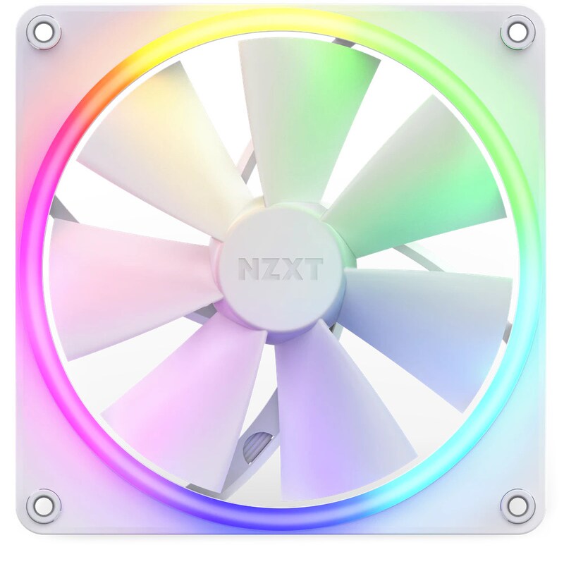 NZXT F140 RGB Gehäuselüfter 140mm Weiß