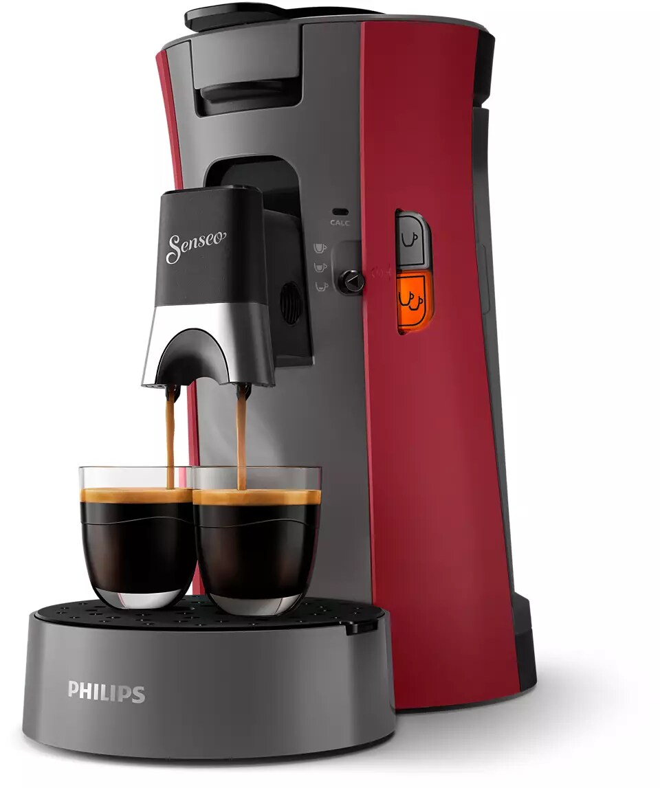 Philips CSA230/90 SENSEO Select Kaffeepadmaschine, rot