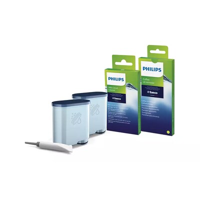 Hi Fi  günstig Kaufen-Philips CA6707/10 Wartungskit. Philips CA6707/10 Wartungskit <![CDATA[• Kein Entkalken für bis zu 5.000 Tassen • 2 AquaClean Filter & Schmierfett • 6 Milchreiniger, 6 Fettlöser]]>. 