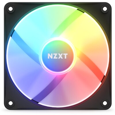 Mission 8 günstig Kaufen-NZXT F120 RGB Core Gehäuselüfter 120mm Schwarz. NZXT F120 RGB Core Gehäuselüfter 120mm Schwarz <![CDATA[• 120x120x26mm Lüfter mit RGB • Fördervolumen: 134 m³/h, Geräuschemission: 33.88 dBA • 500 - 1.800 U/Min • hydrodynamis