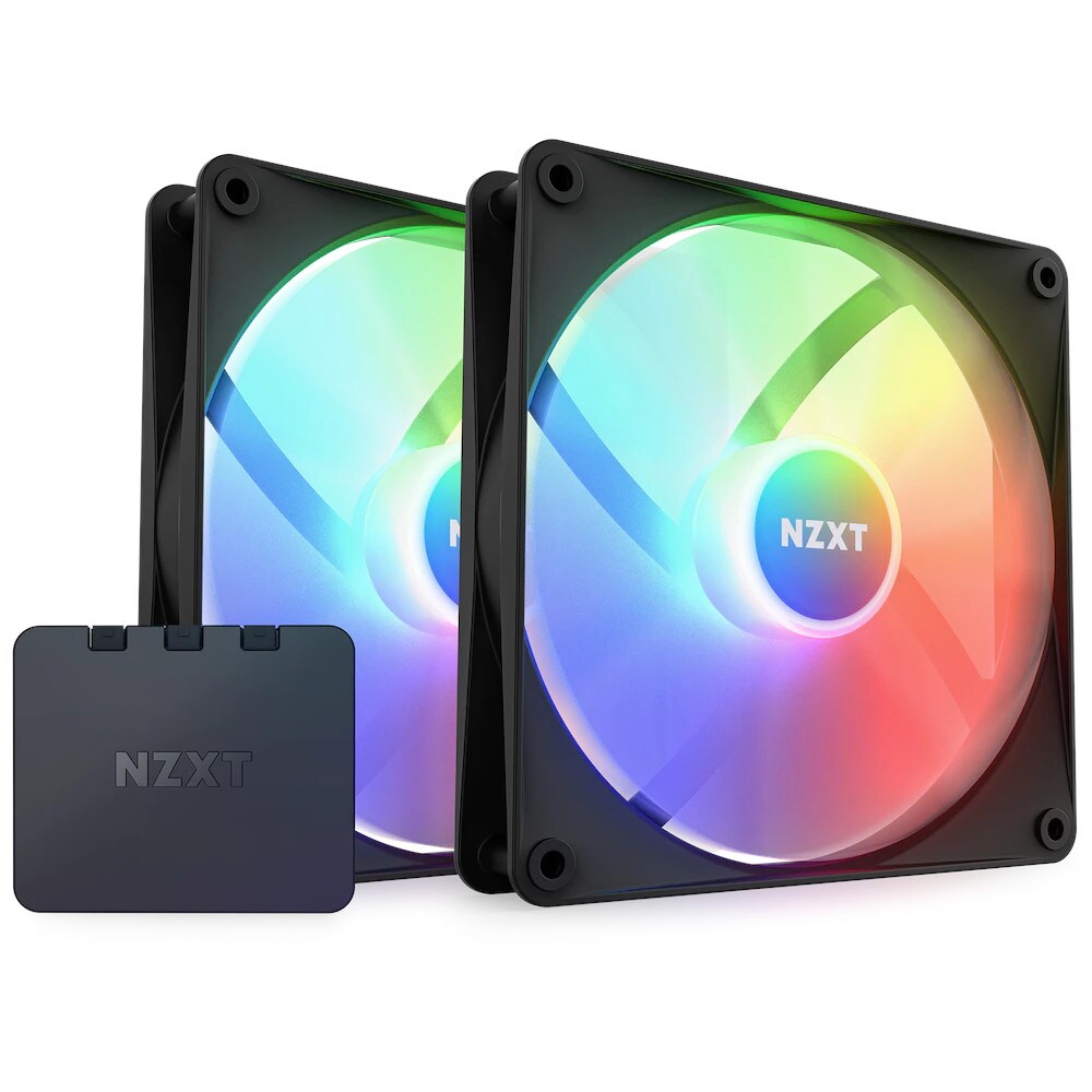 NZXT F140 RGB Core Geh&auml;usel&uuml;fter 140mm Schwarz 2er Pack