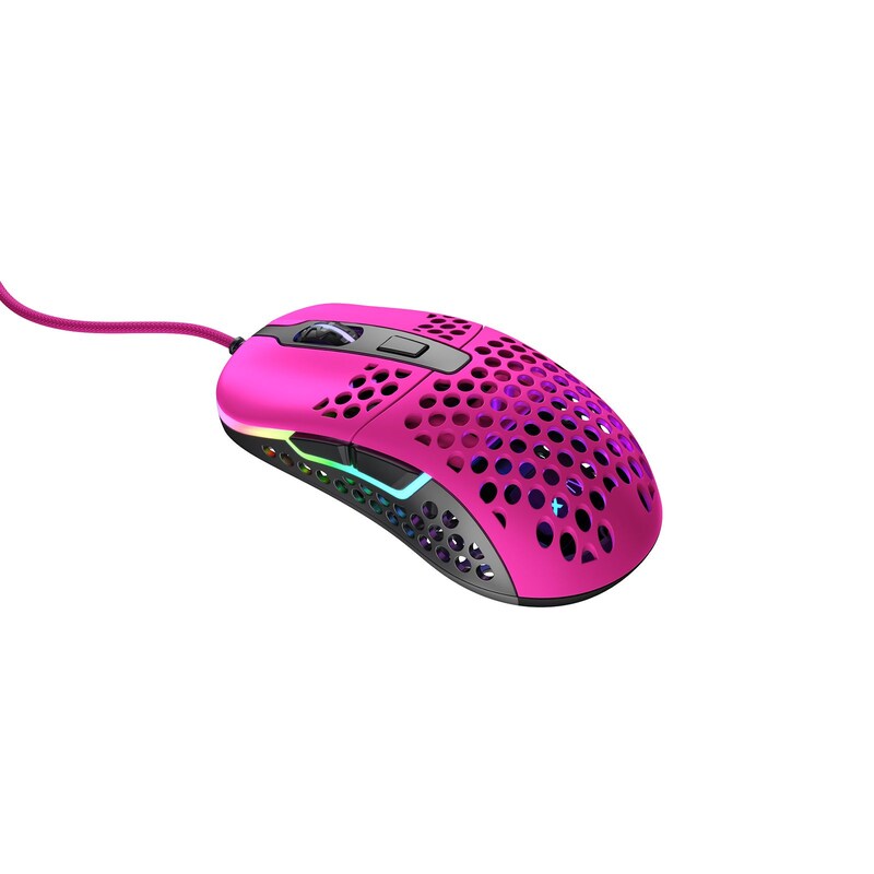 Cherry XTRFY M42 RGB kabelgebundene Gaming Maus USB Pink