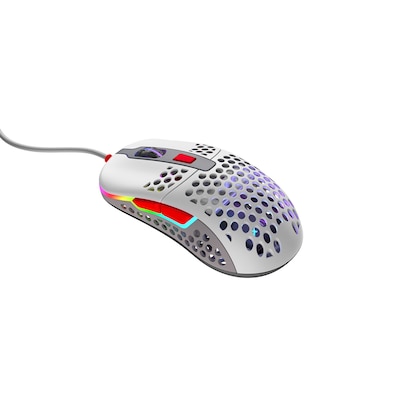 Kabelgebundene Maus günstig Kaufen-Cherry XTRFY M42 RGB kabelgebundene Gaming Maus USB Retro Grau. Cherry XTRFY M42 RGB kabelgebundene Gaming Maus USB Retro Grau <![CDATA[• Anwendungsbereich: Gaming, 6 Tasten • Kabelgebunden (USB) • Sensortechnologie: Premium Pixart 3389 Sensor (16.0