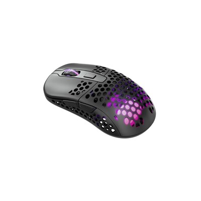 XT 70  günstig Kaufen-Cherry XTRFY M42 RGB kabellose Gaming Maus Schwarz. Cherry XTRFY M42 RGB kabellose Gaming Maus Schwarz <![CDATA[• Anwendungsbereich: Gaming, 6 Tasten • Nutzung mit & ohne Kabel • Sensortechnologie: Pixart 3370 (19.000 dpi) • Schwarz, 67g, 38,0 mm 