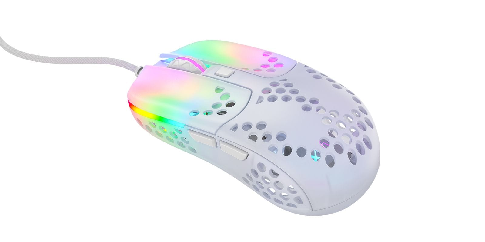 Cherry XTRFY MZ1 RGB Rail Maus Schwarz kabelgebunden für Rechtshänder