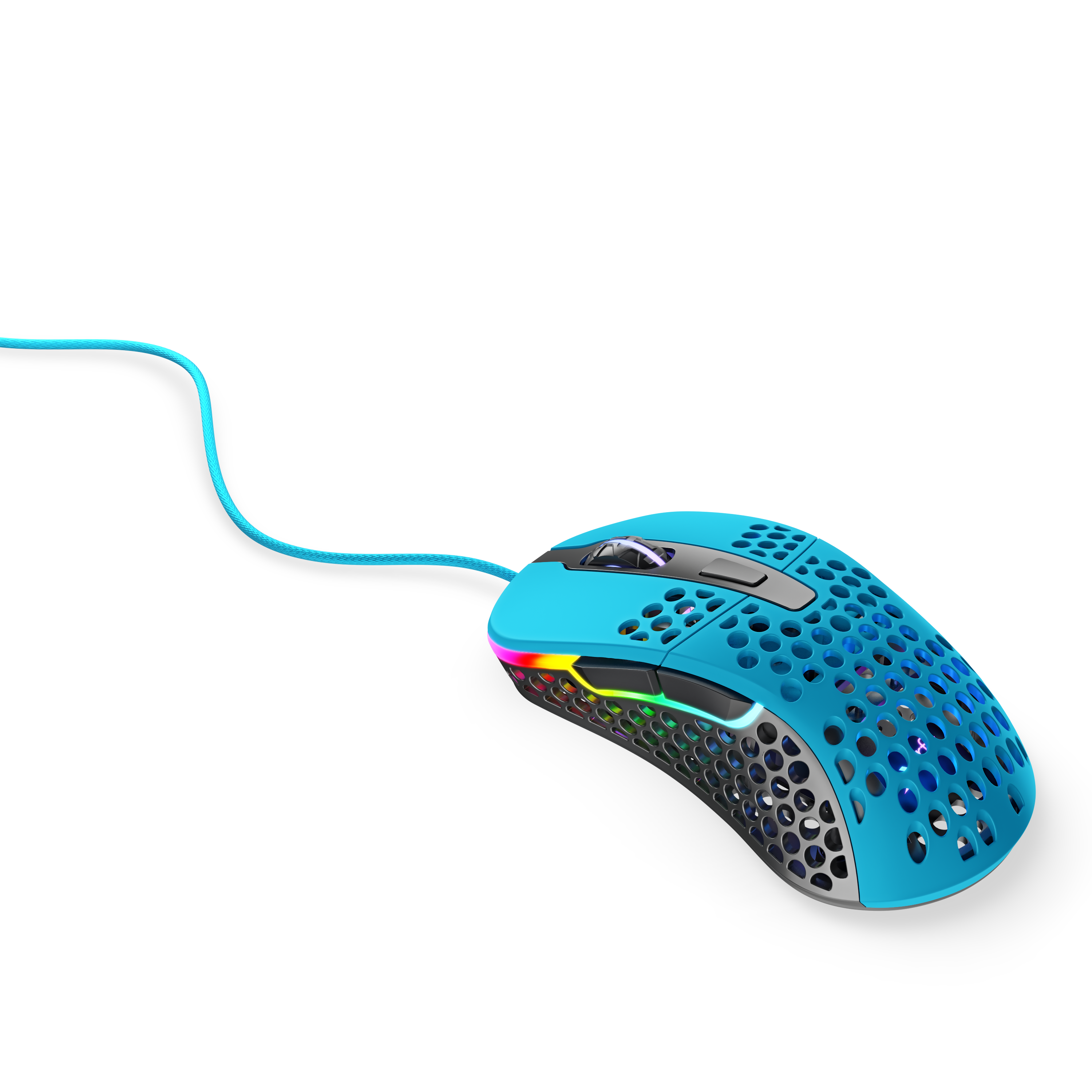 Cherry XTRFY M4 RGB Maus Blau kabelgebunden für Rechtshänder