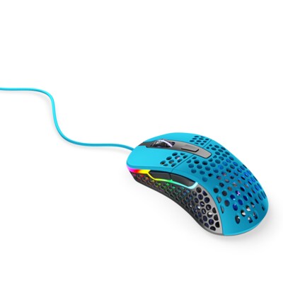 USB C  günstig Kaufen-Cherry XTRFY M4 RGB kabelgebundene Gaming Maus USB Miami Blue. Cherry XTRFY M4 RGB kabelgebundene Gaming Maus USB Miami Blue <![CDATA[• Anwendungsbereich: Gaming, 6 Tasten • Kabelgebunden (USB) • Sensortechnologie: Premium Pixart 3389 Sensor (16.000