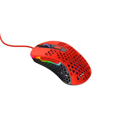 Maus,Vollion günstig Kaufen-Cherry XTRFY M4 RGB kabelgebundene Gaming Maus USB Kripparrian Red. Cherry XTRFY M4 RGB kabelgebundene Gaming Maus USB Kripparrian Red <![CDATA[• Anwendungsbereich: Gaming, 6 Tasten • Kabelgebunden (USB) • Sensortechnologie: Premium Pixart 3389 Sens