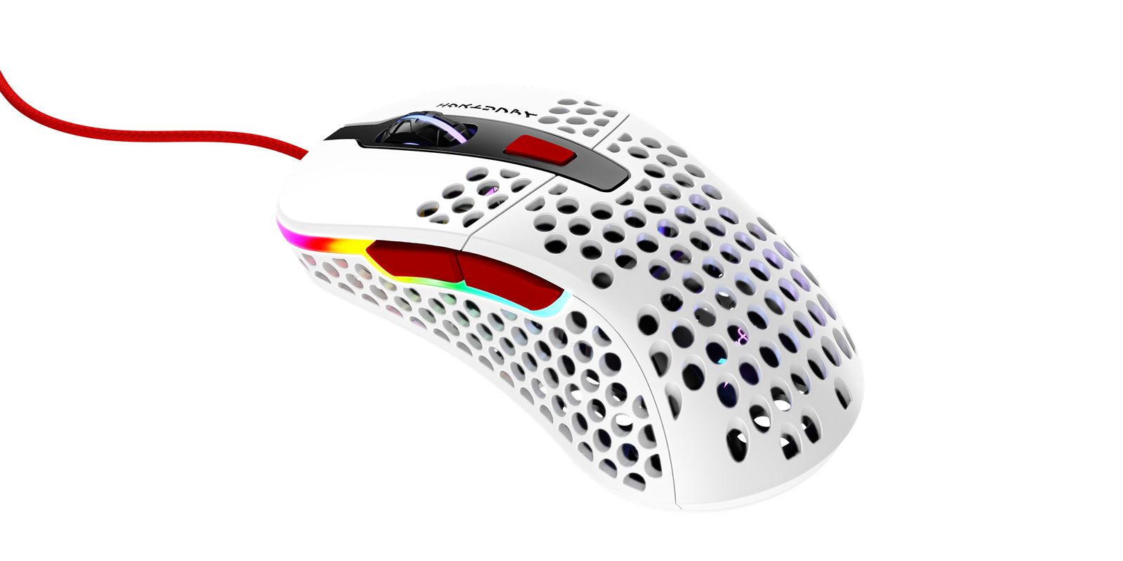 Cherry XTRFY M4 RGB Maus Weiß kabelgebunden für Rechtshänder