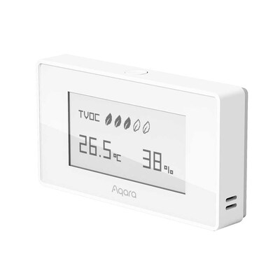 Monitor günstig Kaufen-Aqara TVOC Air Quality Monitor (HomeKit). Aqara TVOC Air Quality Monitor (HomeKit) <![CDATA[• Temperatur-, Luftfeuchtigkeits- und Luftqualitätssensor • Ermittlung von Konzentration und Gehalt von TVOC • Siri-Stimmenkontrolle • Aqara Zigbee 3.0 Hu