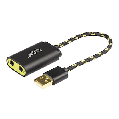 5G schwarz günstig Kaufen-Cherry XTRFY SC1 Externe USB-Soundkarte. Cherry XTRFY SC1 Externe USB-Soundkarte <![CDATA[• Anwendungsbereich: Gaming • Schwarz, 55g • PC/ Notebook, Mac, Windows Vista, PlayStation4]]>. 