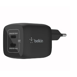 Belkin 45W Dual USB-C Ladeger&auml;t, Power Deliver, PPS, schwarz, universal