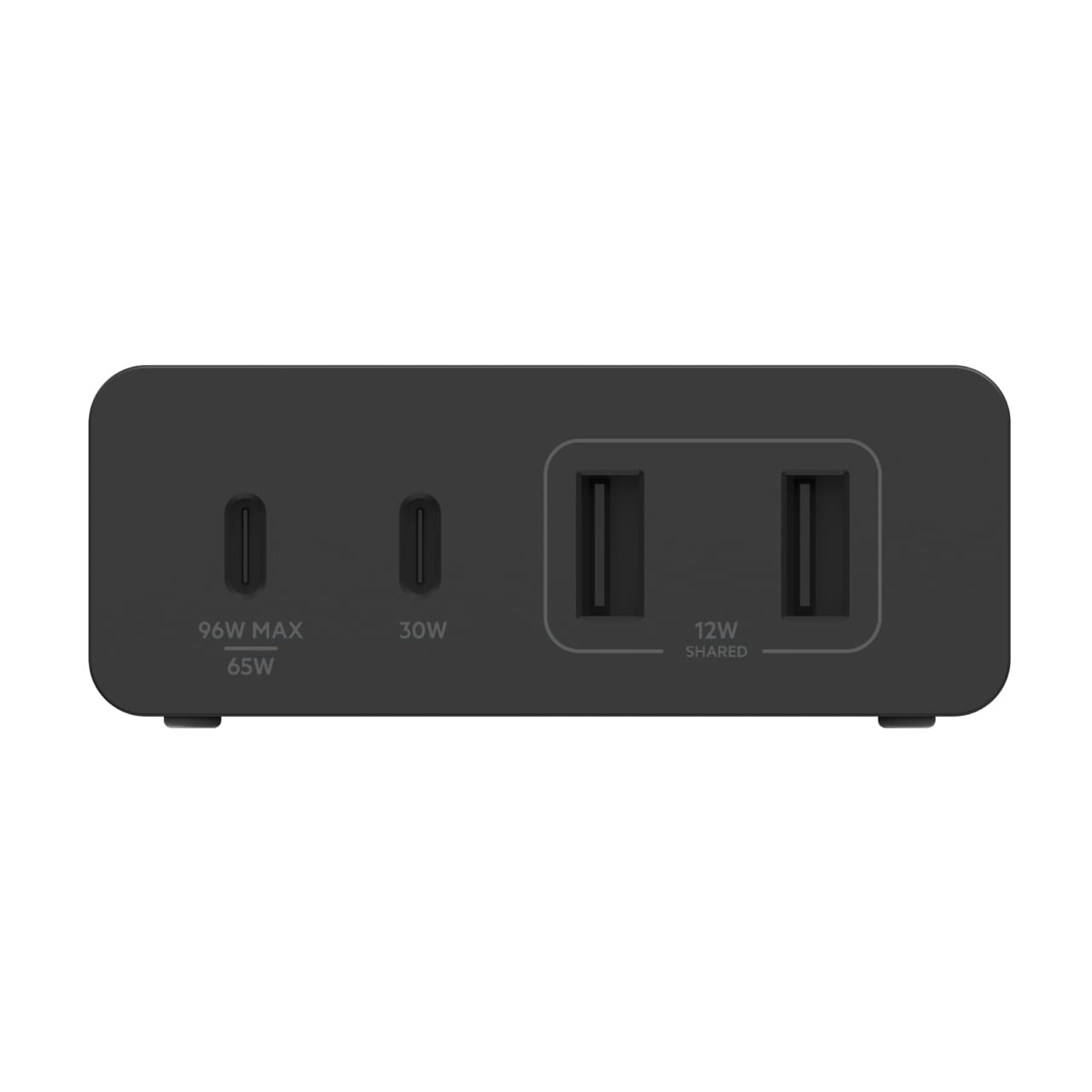 Belkin 108W 4-Port Ladeger&auml;t, 2x USB-C, 2x USB-A, schwarz, 2m Netzkabel