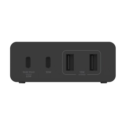 Belkin 108W 4-Port Ladegerät, 2x USB-C, 2x USB-A, schwarz, 2m Netzkabel