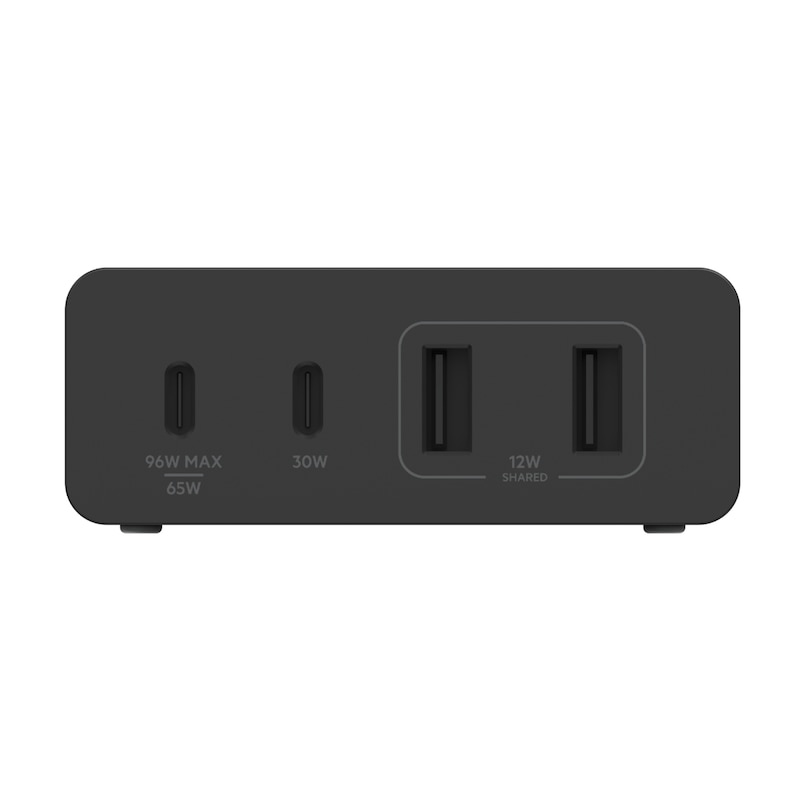 Belkin 108W 4-Port Ladegerät, 2x USB-C, 2x USB-A, schwarz, 2m Netzkabel