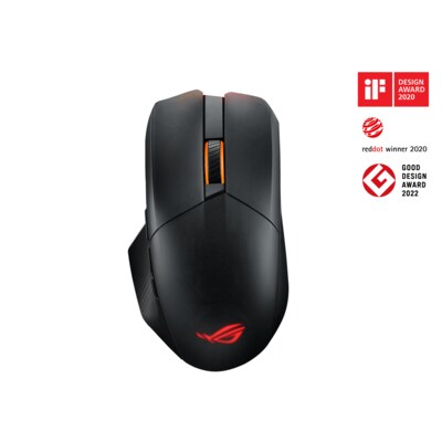 schwarz mit günstig Kaufen-ASUS ROG Chakram X Origin kabellose RGB Gaming Maus. ASUS ROG Chakram X Origin kabellose RGB Gaming Maus <![CDATA[• Anwendungsbereich: Gaming, 6 Tasten • Nutzung mit & ohne Kabel • Sensortechnologie: Optisch (36.000 dpi) • Schwarz, 123g, 42,8 mm x