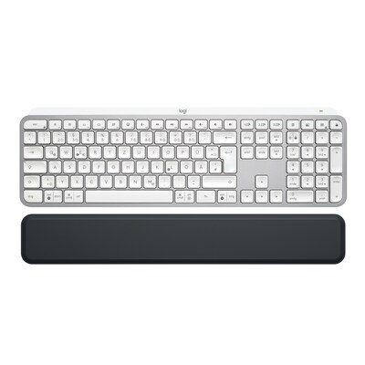 Logitech  MX Keys S Pale Grey + MX Ralm Rest (Handballenauflage) | 05099206112186