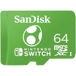 SanDisk 64 GB microSDXC Speicherkarte f&uuml;r Nintendo Switch&trade; gr&uuml;n