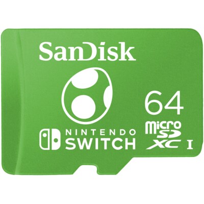 microSDXC/SDHC günstig Kaufen-SanDisk 64 GB microSDXC Speicherkarte für Nintendo Switch™ grün. SanDisk 64 GB microSDXC Speicherkarte für Nintendo Switch™ grün <![CDATA[• Speichertyp: microSDXC (UHS-I) • Speicherkapazität: 64 GB • lizenziert fü