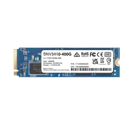 300 In  günstig Kaufen-Synology SNV3410-400G PCIe 3.0 NVMe SSD für NAS 400GB M.2 2280. Synology SNV3410-400G PCIe 3.0 NVMe SSD für NAS 400GB M.2 2280 <![CDATA[• 400 GB - 3,5 mm Bauhöhe • M.2 2280 Card, M.2 • Maximale Lese-/Schreibgeschwindigkeit: 3000 MB/s / 75