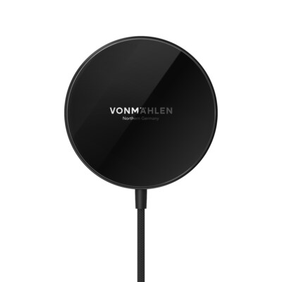 hlen günstig Kaufen-Vonmählen Wireless Charger Aura Mini magnet. Ladekabel Black. Vonmählen Wireless Charger Aura Mini magnet. Ladekabel Black <![CDATA[• Ladekabel mit magnetischem Lademodul für alle MagSafe-fähigen iPhones • Schnelles, kabelloses Laden mit b