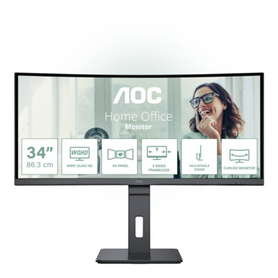 USB 5 günstig Kaufen-AOC CU34P3CV 86,4cm (34“) UWQHD VA Monitor Curved 21:9 HDMI/DP/USB-C PD65W 100Hz. AOC CU34P3CV 86,4cm (34“) UWQHD VA Monitor Curved 21:9 HDMI/DP/USB-C PD65W 100Hz <![CDATA[• Energieeffizienzklasse: G • Größe: 86,4 cm (34 Zoll) 21:9, Au