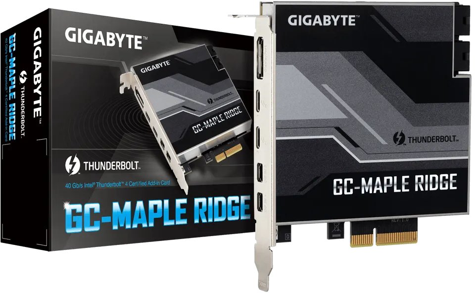 Gigabyte GC-MAPLE RIDGE Thunderbolt 3 Adapter, PCIe 3.0 x4