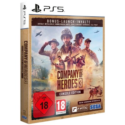 Einstufung in günstig Kaufen-Company of Heroes 3  Launch Edition (Metal Case) - PS5. Company of Heroes 3  Launch Edition (Metal Case) - PS5 <![CDATA[• Plattform: Playstation 5 • Genre: Strategie • USK-Einstufung: Keine Jugendfreigabe]]>. 