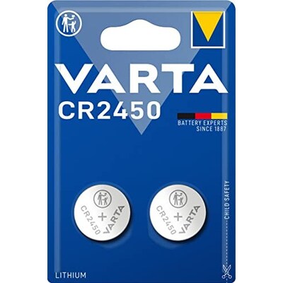 Of 3 günstig Kaufen-VARTA Professional Electronics Knopfzelle Batterie CR 2450 2er Blister. VARTA Professional Electronics Knopfzelle Batterie CR 2450 2er Blister <![CDATA[• für Garagenöffner, Autoschlüssel, Waage, Medizinische Geräte • CR2450 • Lithium • 3,0 V 